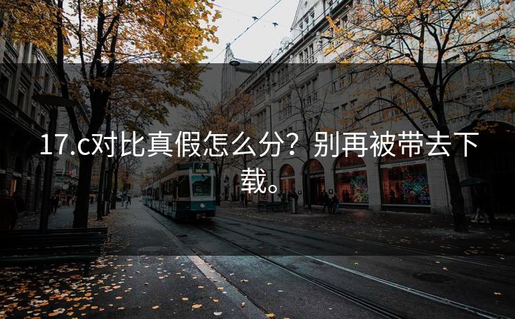 17.c对比真假怎么分？别再被带去下载。