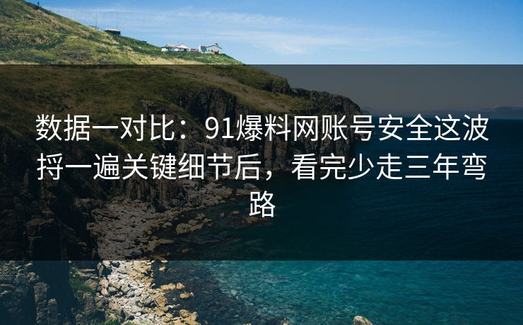 数据一对比:91爆料网账号安全这波捋一遍关键细节后,看完少走三年弯路 数据一对比:91爆料网账号安全这波捋一遍关键细节后,看完少走三年弯路